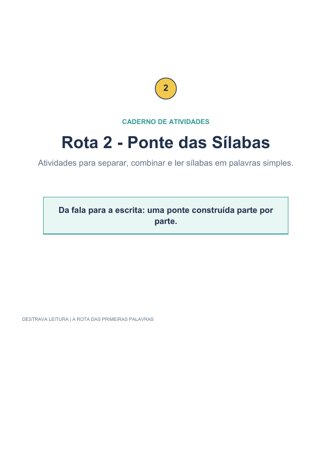 Página real da Rota 2, Ponte das Sílabas